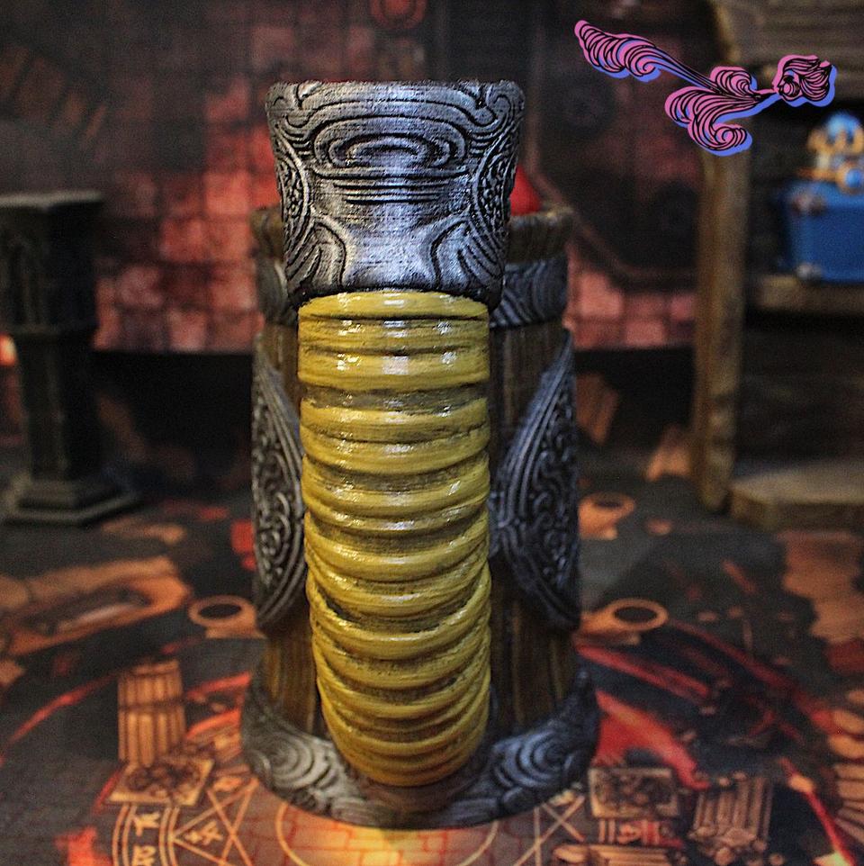 Portalatas torre de dados: Monje (Modelo 1) 3