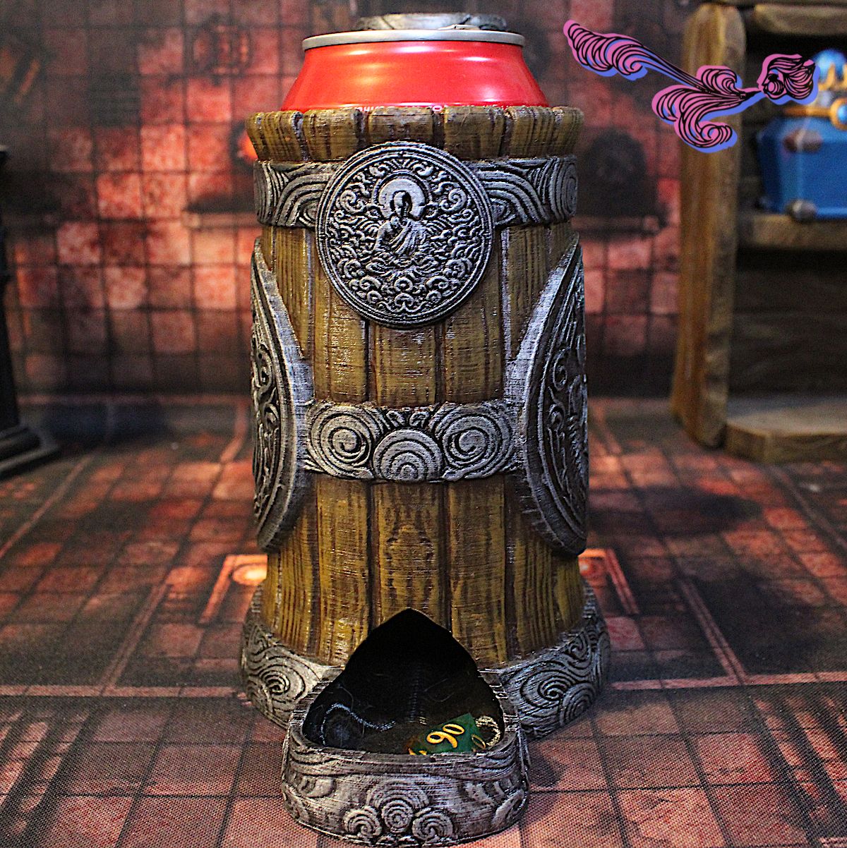 Portalatas torre de dados: Monje (Modelo 2) 2